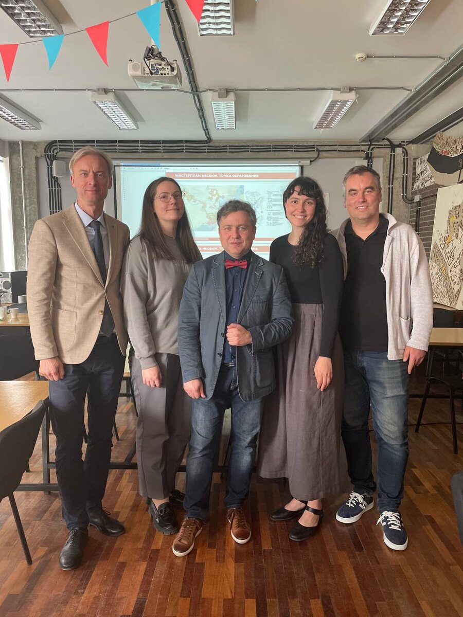 Слева направо: Вадим Дражин, Елена Карпенко, Михаил Виленский, Ксения Веретенникова и Михаил Степура