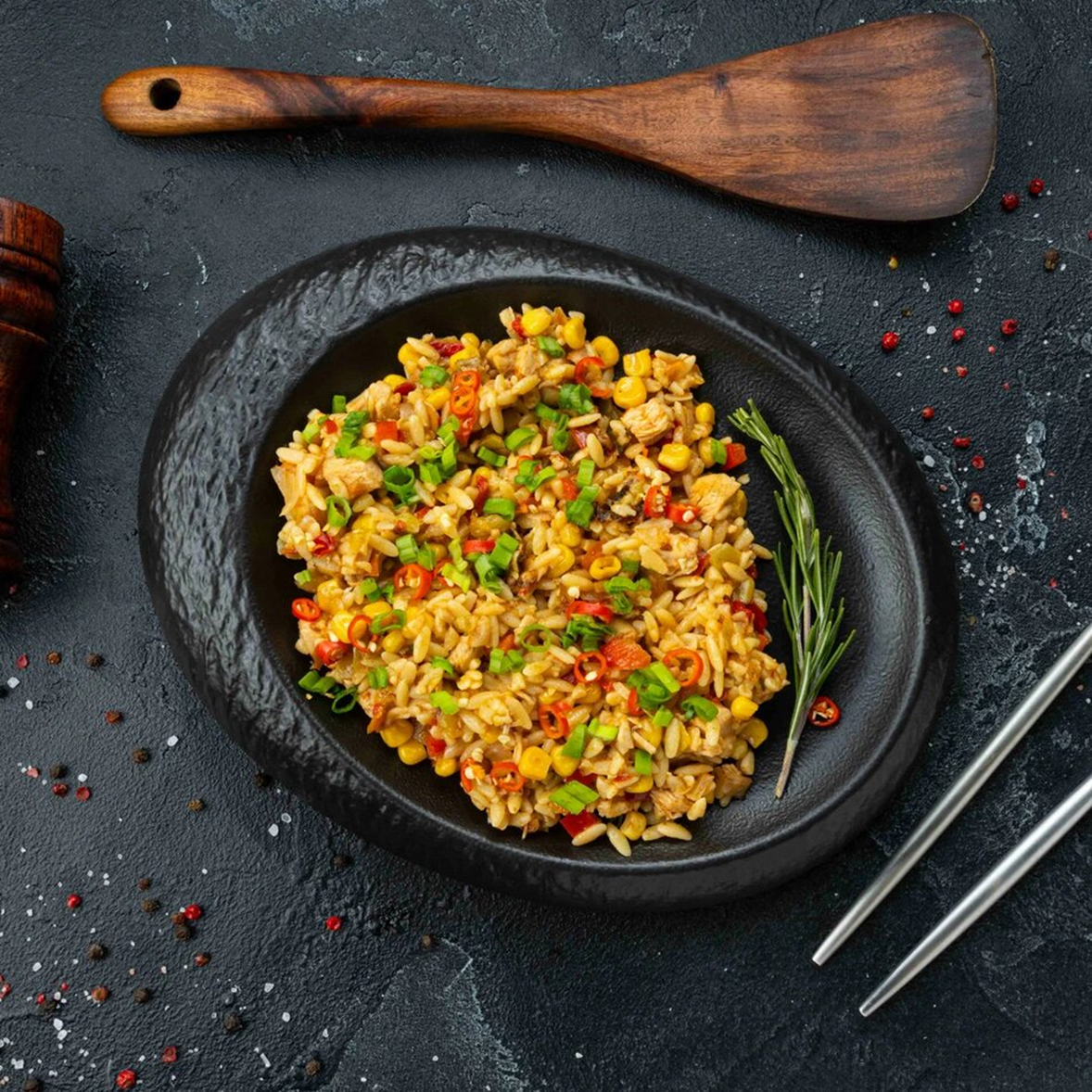 Мексика без визы: «Курица фахитос с орзо» / Изображение: AlphaChef