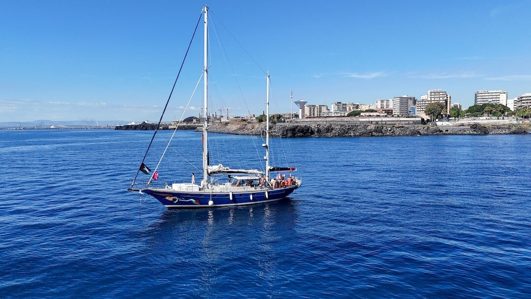 Судно Madleen. Фотография от 1 июня 2025 года.