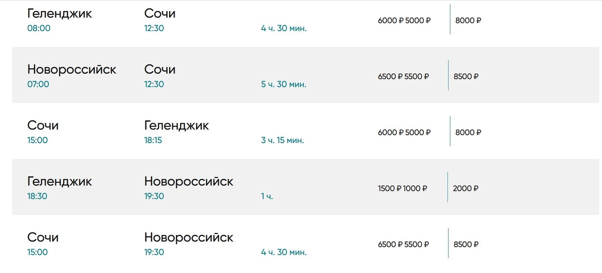 Скрин с сайта ВодоходЪ Экспресс.