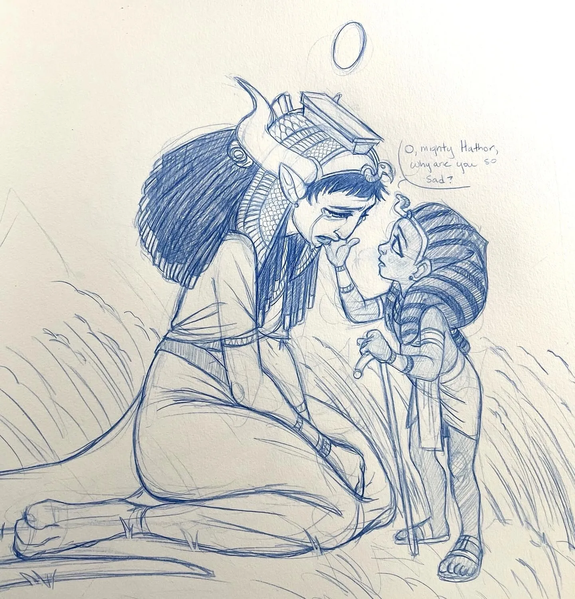 «О могучая Хатор, почему ты так печальна?»
