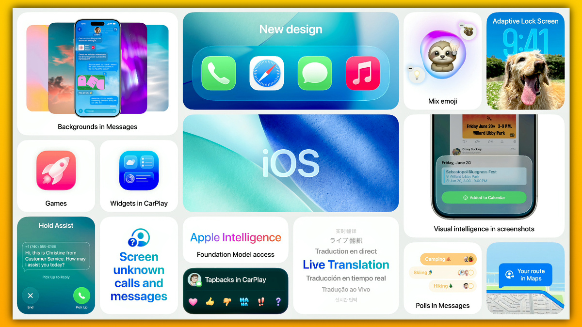 Основные фишки iOS 26 | Источник: Apple