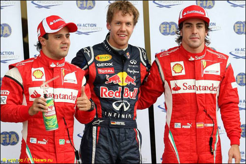 Филипе Масса, Себастья Феттель, Фернандо Алонсо