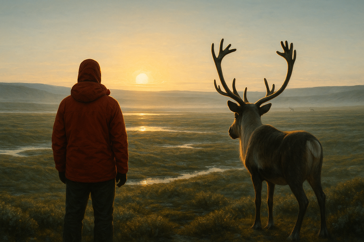 Бескрайняя тундра и северное солнце. Здесь нет конца — только начало.