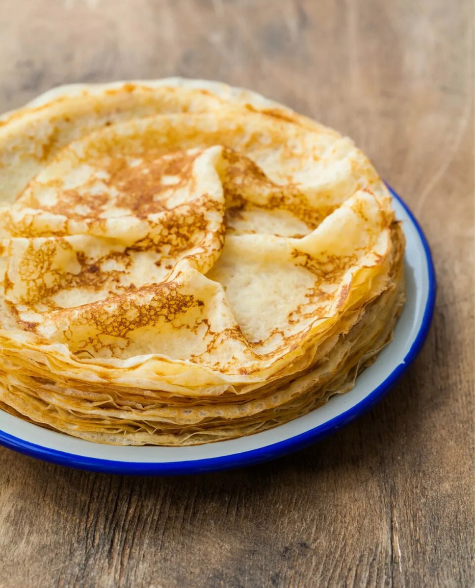 Пример тонких блинов , которые с легкостью можно приготовить!