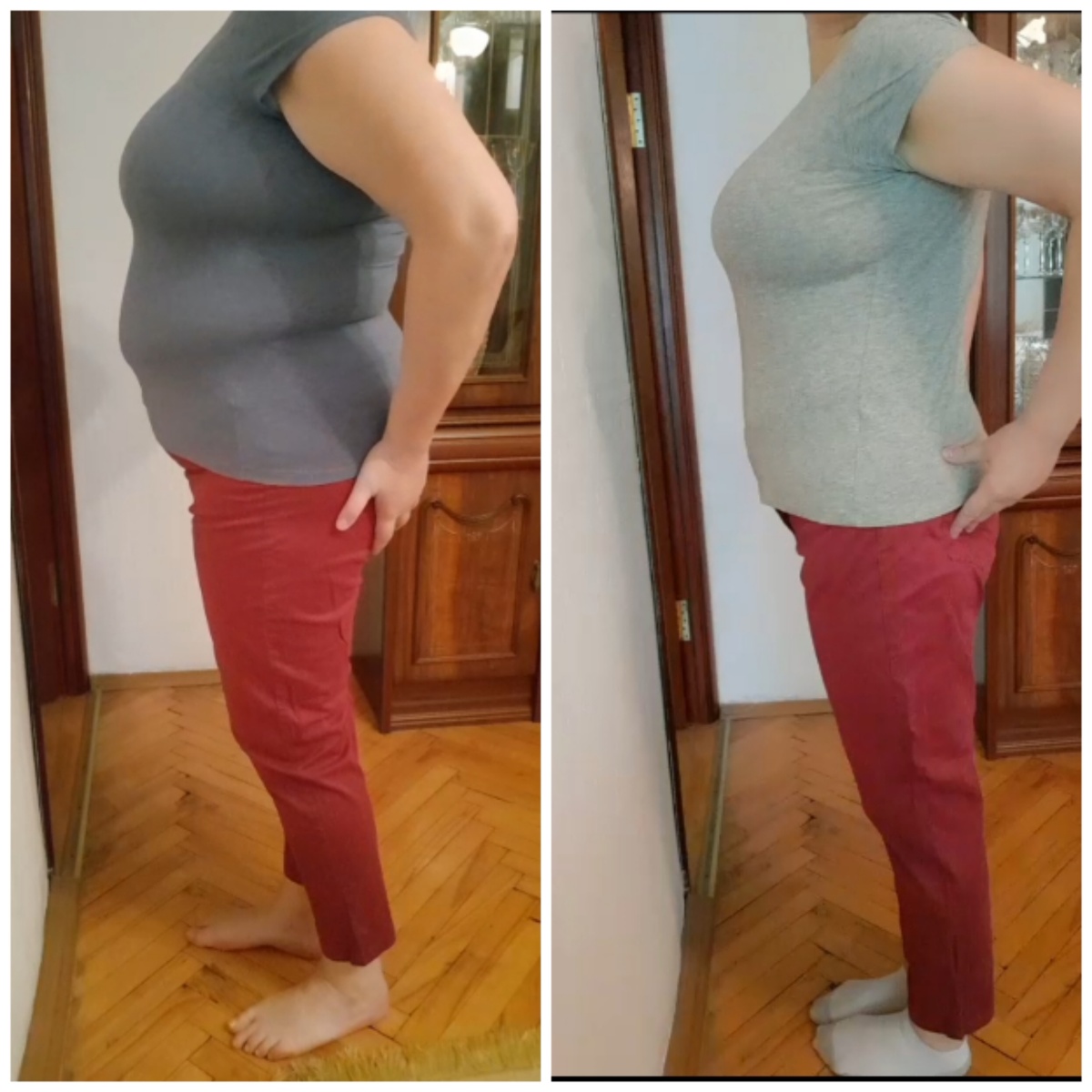 До и после. 113 кг. 7 месяцев на ИГ. 