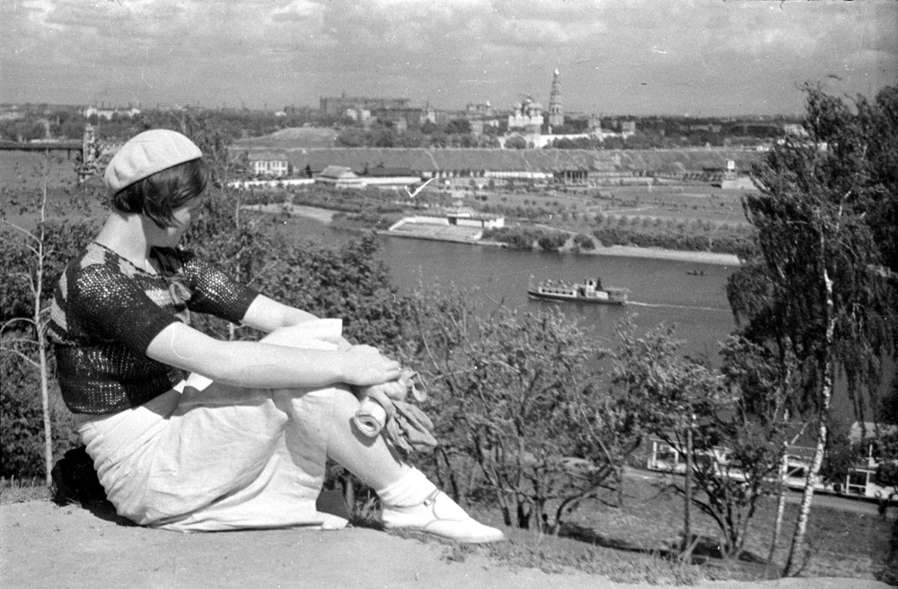 Вид с Ленинских гор, 1935–1937 гг.Фотография Владимира Гребнева