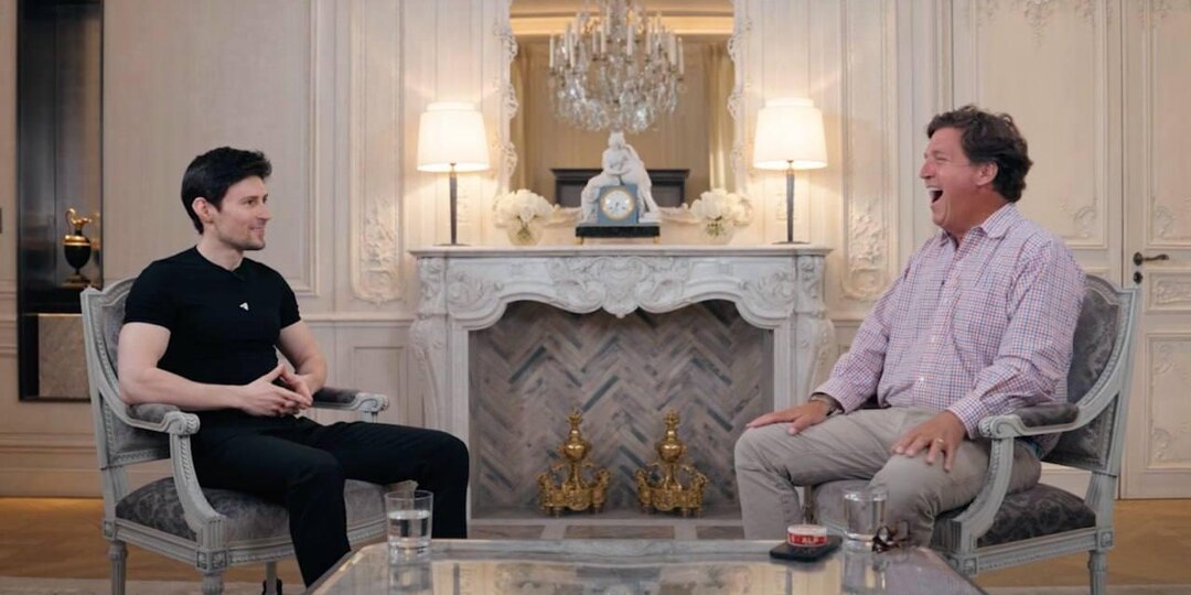 Павел Дуров вновь дал интервью Такеру Карлсону