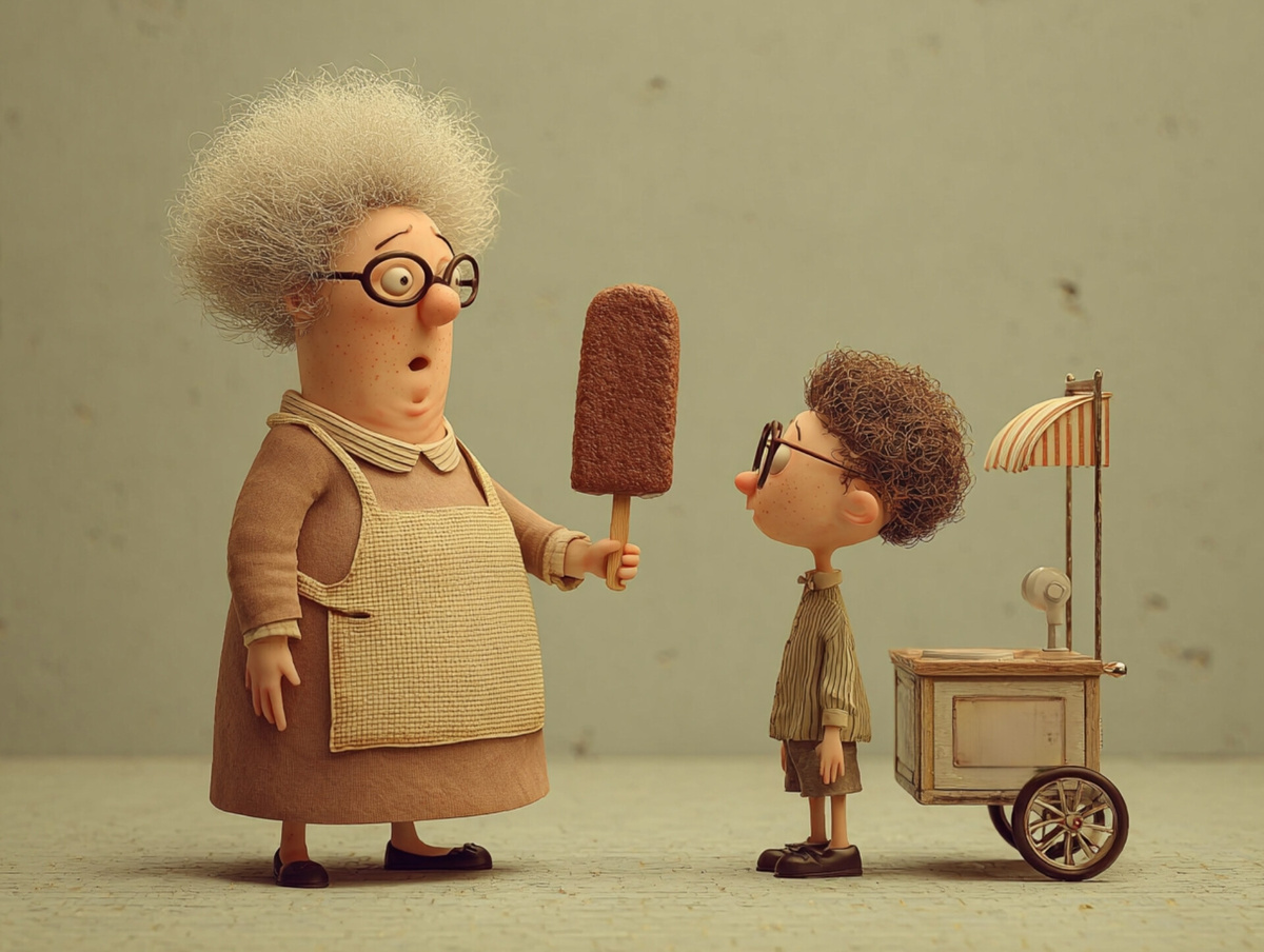 И тётеньку нежную, как одуванчик, и шарик волшебный и вкусный стаканчик!