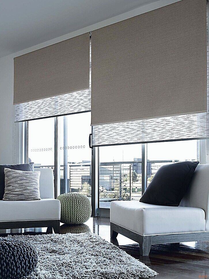 Рулонные шторы для кухни-гостиной (фото тут и далее ru.pinterest.com)