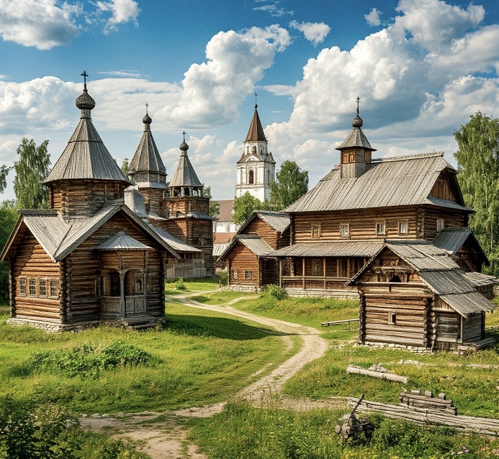 Реконструкция Москвы, с Кремлем вдали 