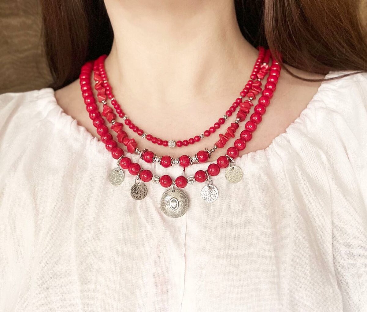 Колье «Монисто из драконита»