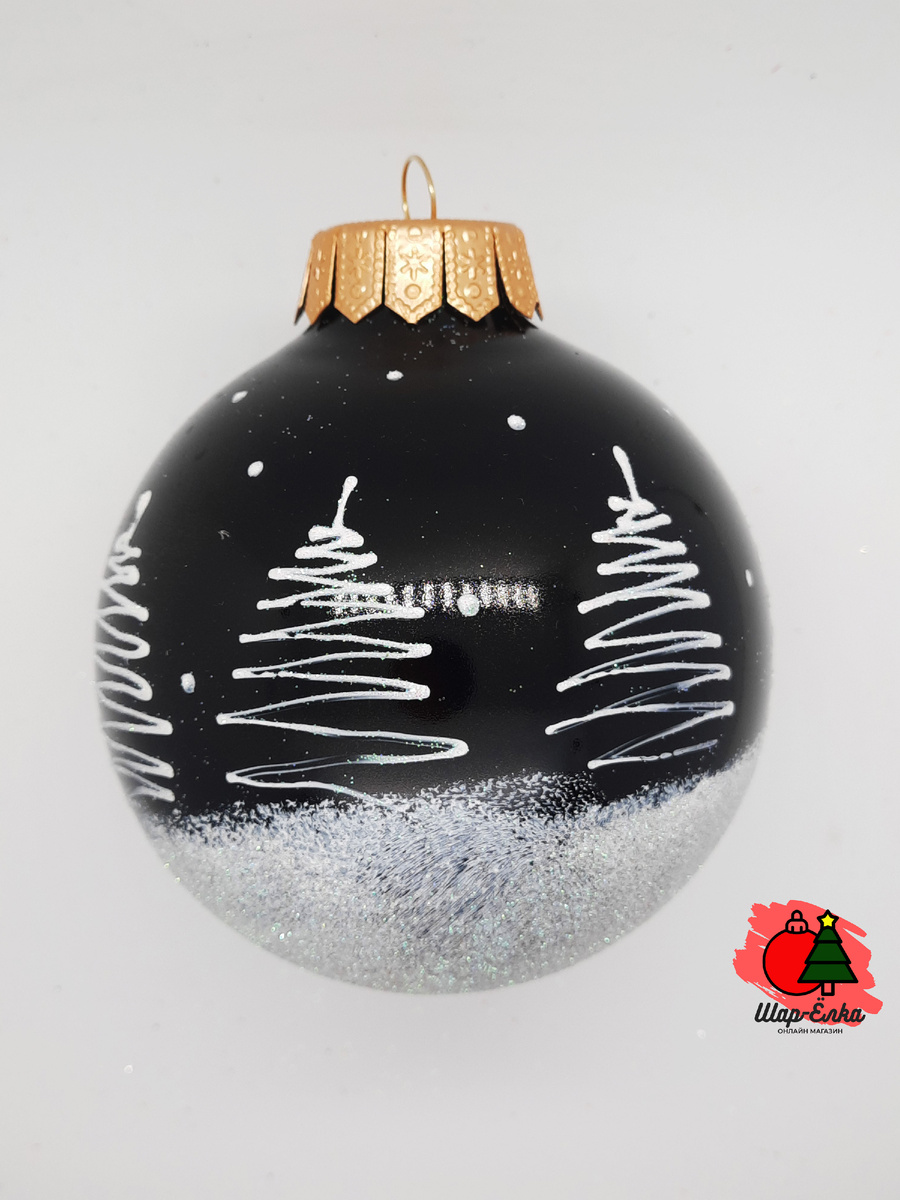 Ёлочный шар 100 мм "Тройка" (ЭВИС)