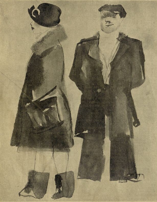 — Поди, товарищ, погуляй немного, чай сегодня праздник!
— Мы, брат, обходить закон не станем! В праздник мы не пьем, не гуляем! В рабочий день —
дело другое!