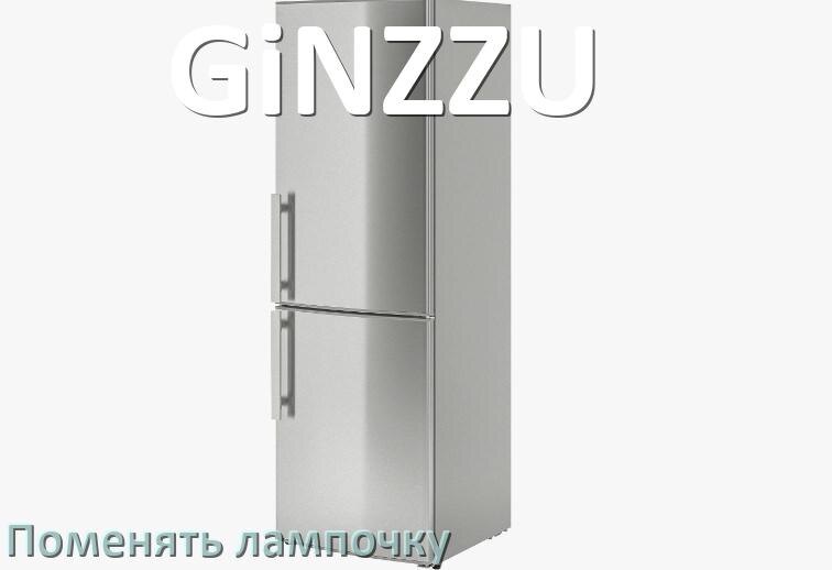 
Как на холодильнике GiNZZU поменять лампочку освещения