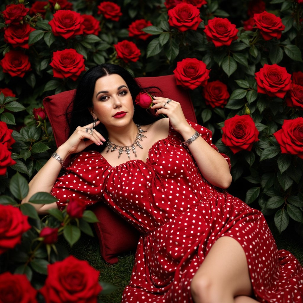 Согласитесь, сложно найти такой цветник с розами в реальности