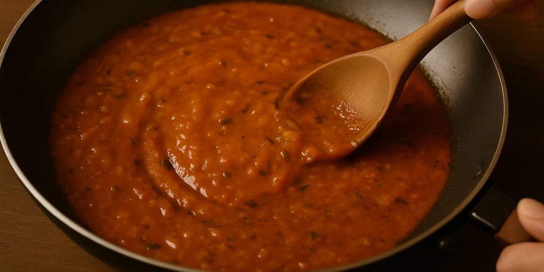 Подлива из детства: густая, томатная, как в столовой — и даже лучше