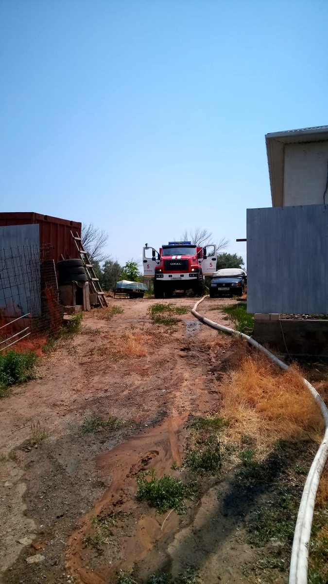 огнеборцы ПЧ№5 ГКУ "Волгоспас" выезжали на тушение пожара