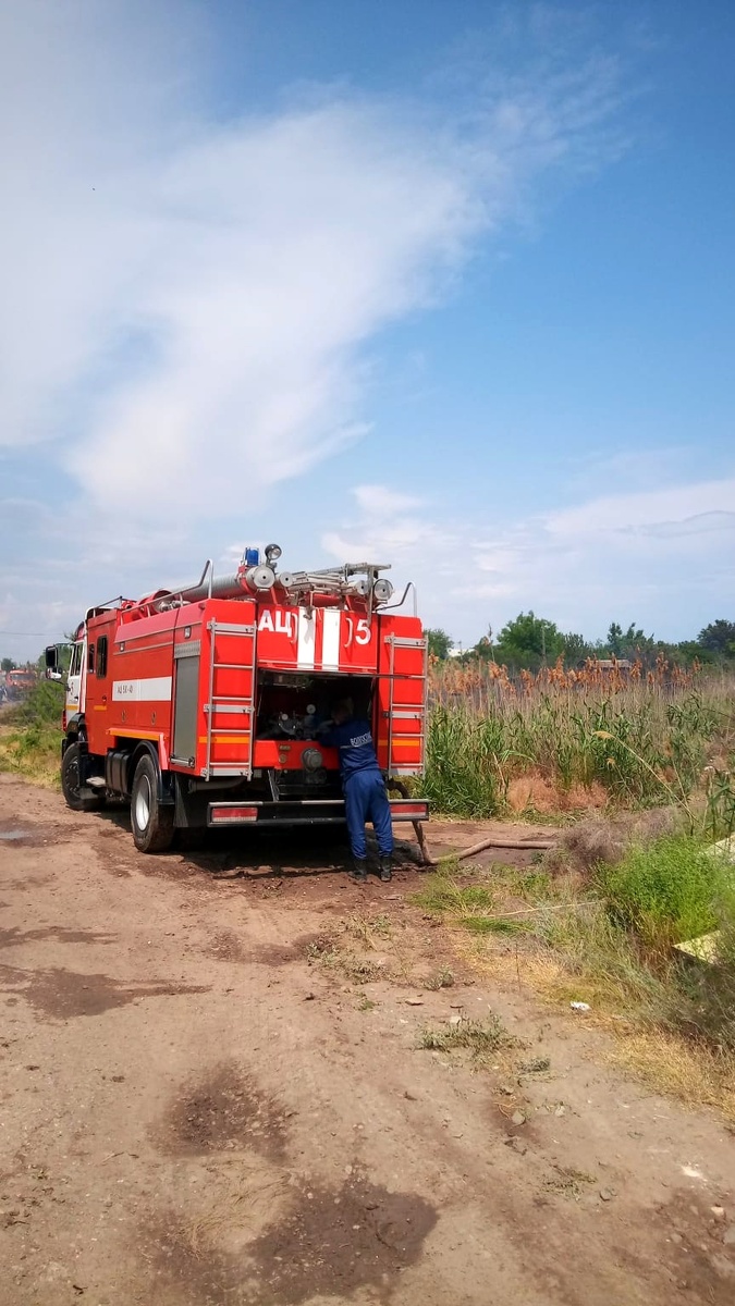 огнеборцы ПЧ№5 ГКУ "Волгоспас" выезжали на тушение пожара