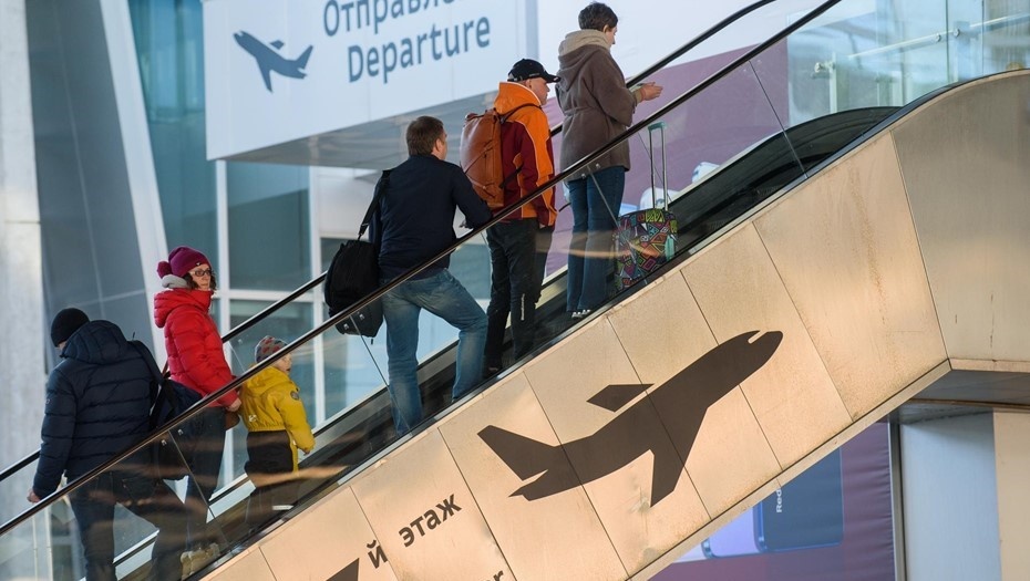    Работа аэропорта Пулково. Петербург. Автор фото: Ермохин Сергей/""ДП"