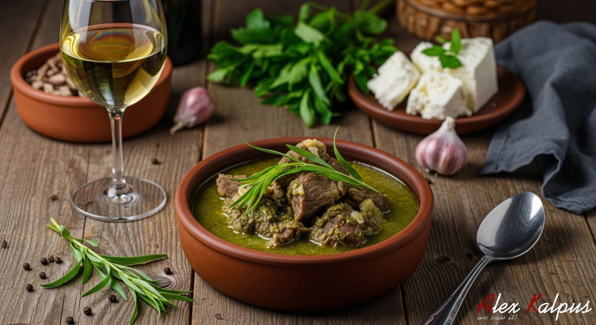 Рецепт Чакапули из телятины: Весенняя симфония грузинской кухни. Грузия