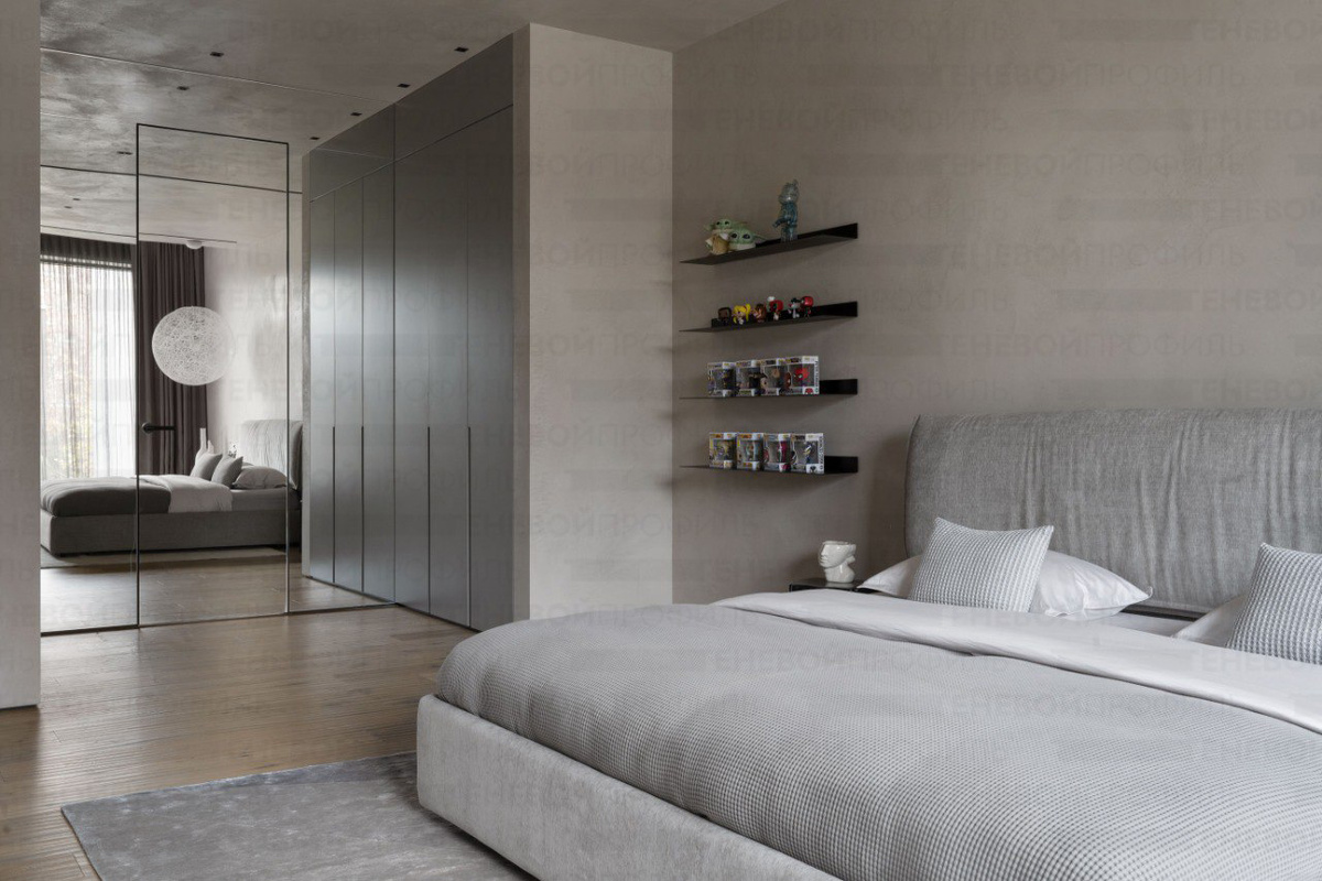 Скрытая дверь с зеркалом Теневой