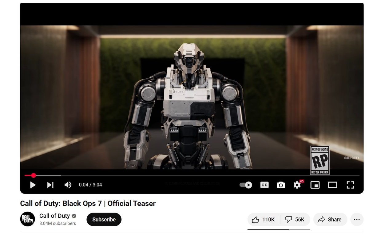 Скриншот YouTube