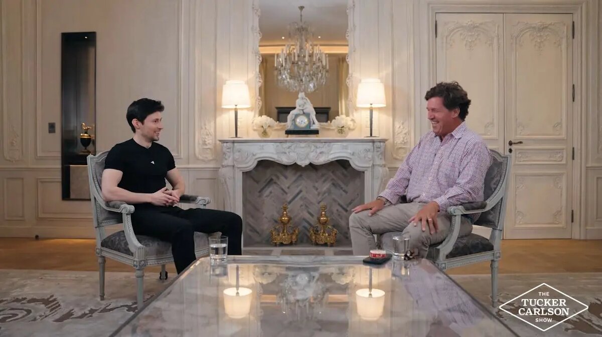    Фото: кадр интервью Павла Дурова на YouTube-канале Такера Карлсона