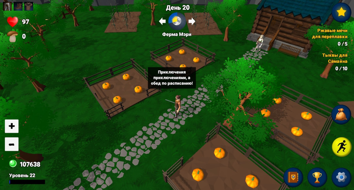 Моя игра Woods of Nevia хоть денег на Яндекс Играх почти и не приносит, но заниматься ей несколько месяцев подряд было очень интересно.