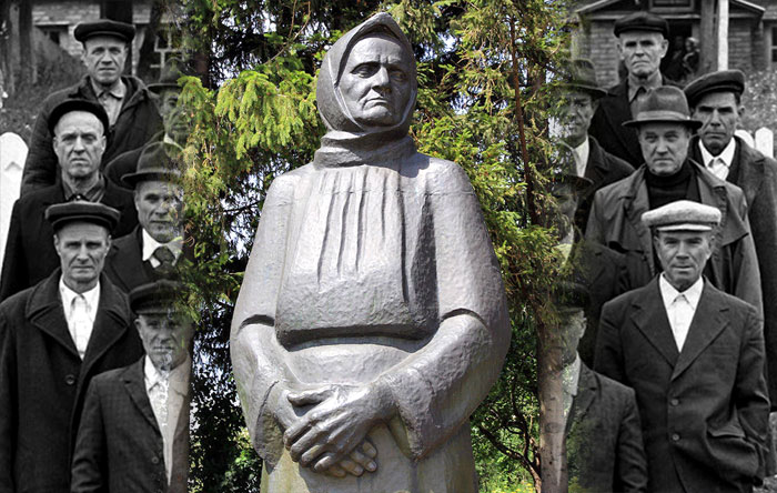 Памятник матери десятерых солдат.