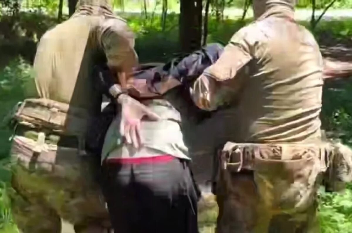    Появилось видео задержания подозреваемого в подготовке теракта на Кубани