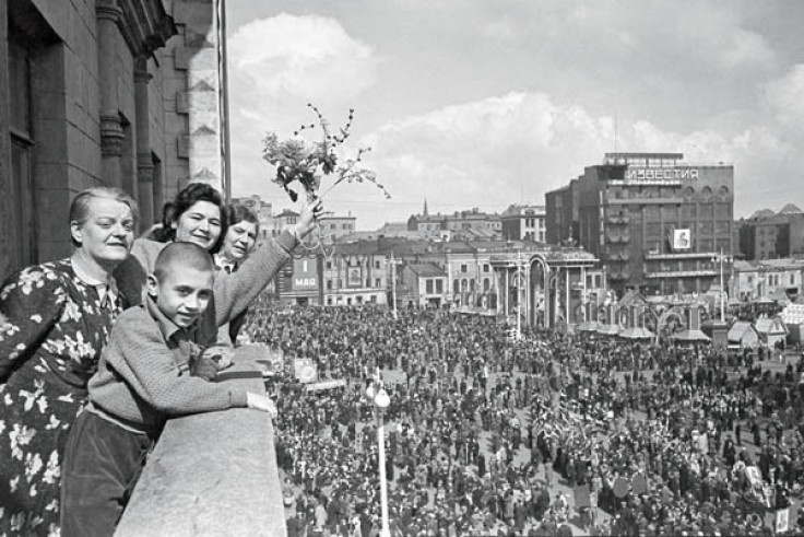 Первомайское шествие в Москве