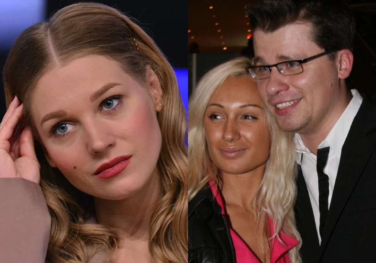 на фото Кристина Асмус и Гарик Харламов с первой женой