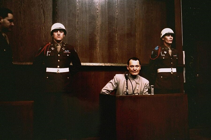 Герман Геринг на Нюрнбергском трибунале