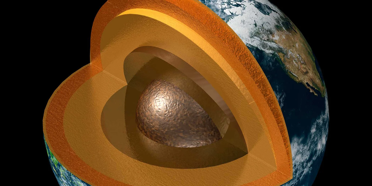 Поперечное сечение Земли: под нижней мантией лежит загадочная зона, где скорость сейсмических волн резко меняетсяИсточник: Keystone / Science Photo Library / Carlos Clarivan.