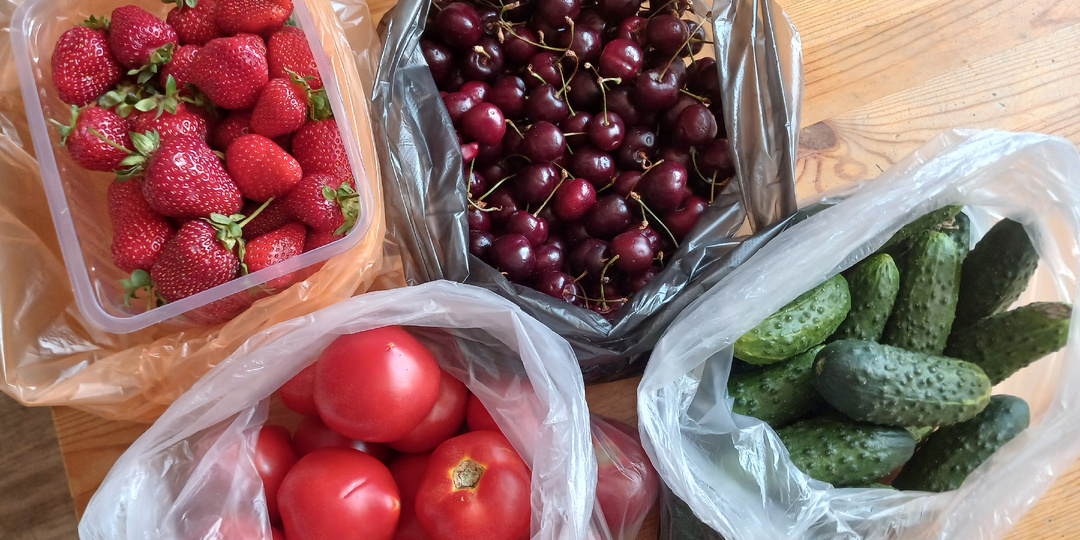 Покупка продуктов №3 июнь: рынок, Дикси
