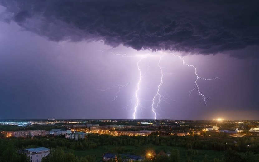   Жителей Удмуртии предупредили о грозах и шквалистом ветре 11 и 12 июня