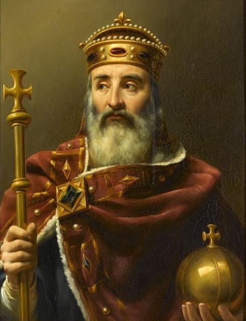 Карл Великий. Худ. Луи-Феликс Амьель, 1837—1839 г.