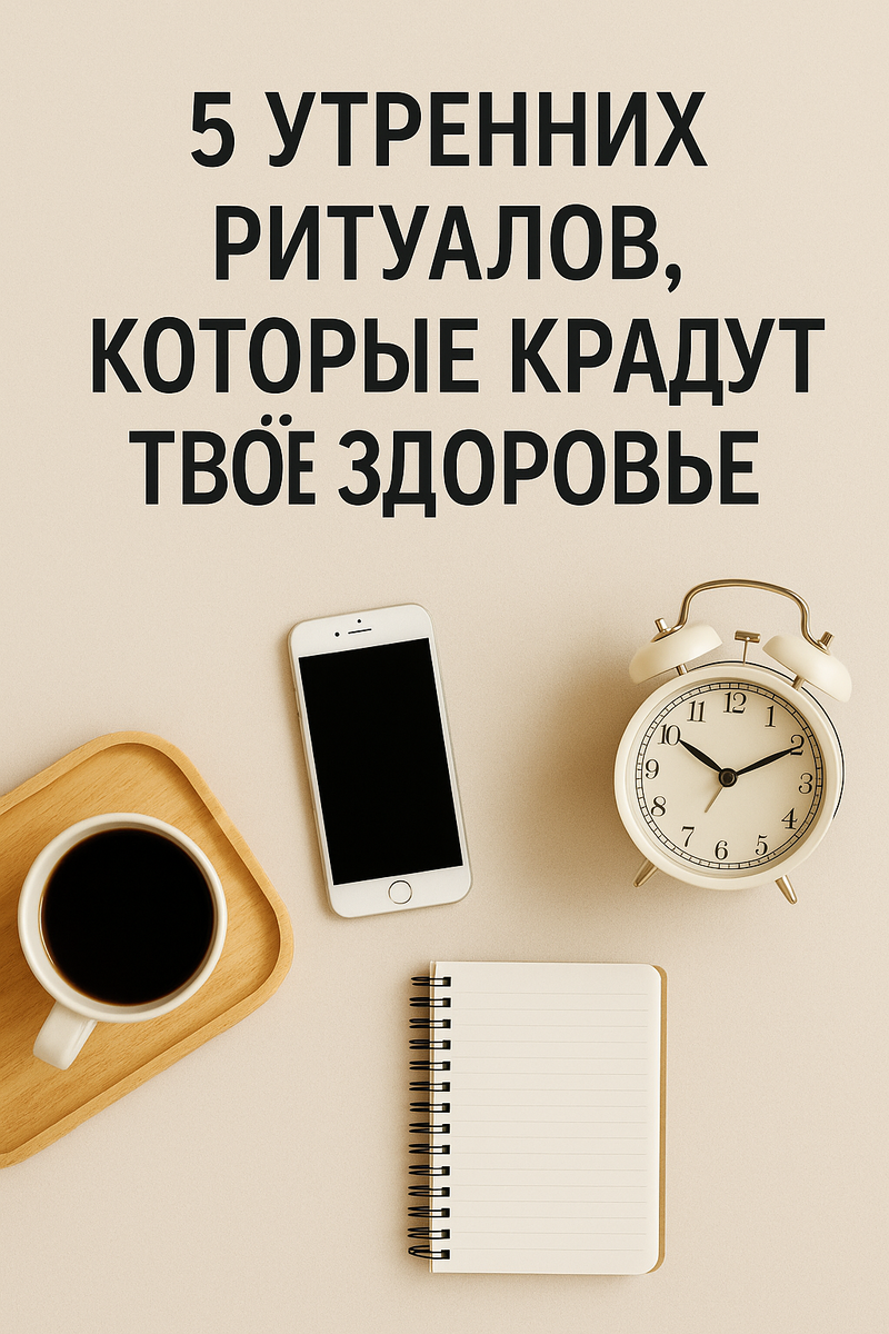 5 утренних ритуалов, которые крадут твоё здоровье (и один, который спасает)