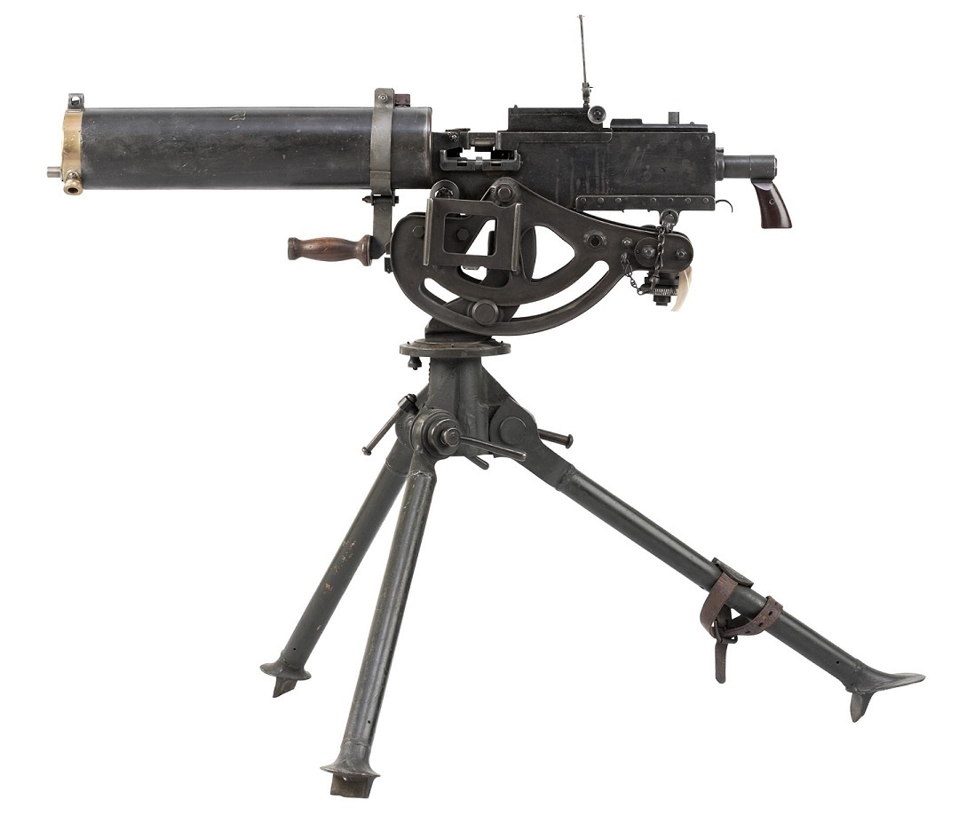 Пулемет Браунинга М1917А1 (1918 год). Вид слева.