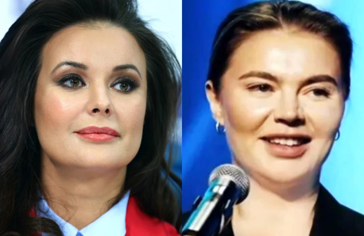 на фото слева Оксана Федорова, справа Алина Кабаева
