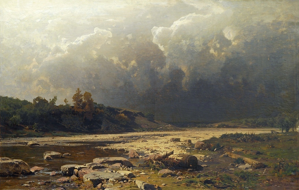 "Приближение грозы", 1869 год. Холст, масло 95 х 154 см
