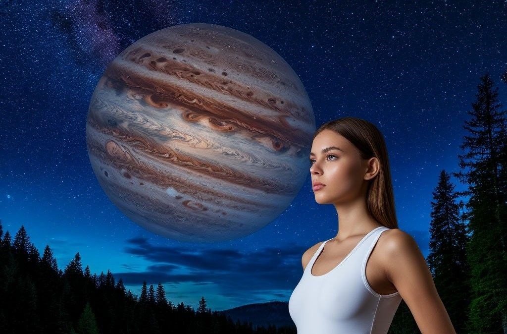 Юпитер и лунная (рачья) девушка. Источник: Шедеврум