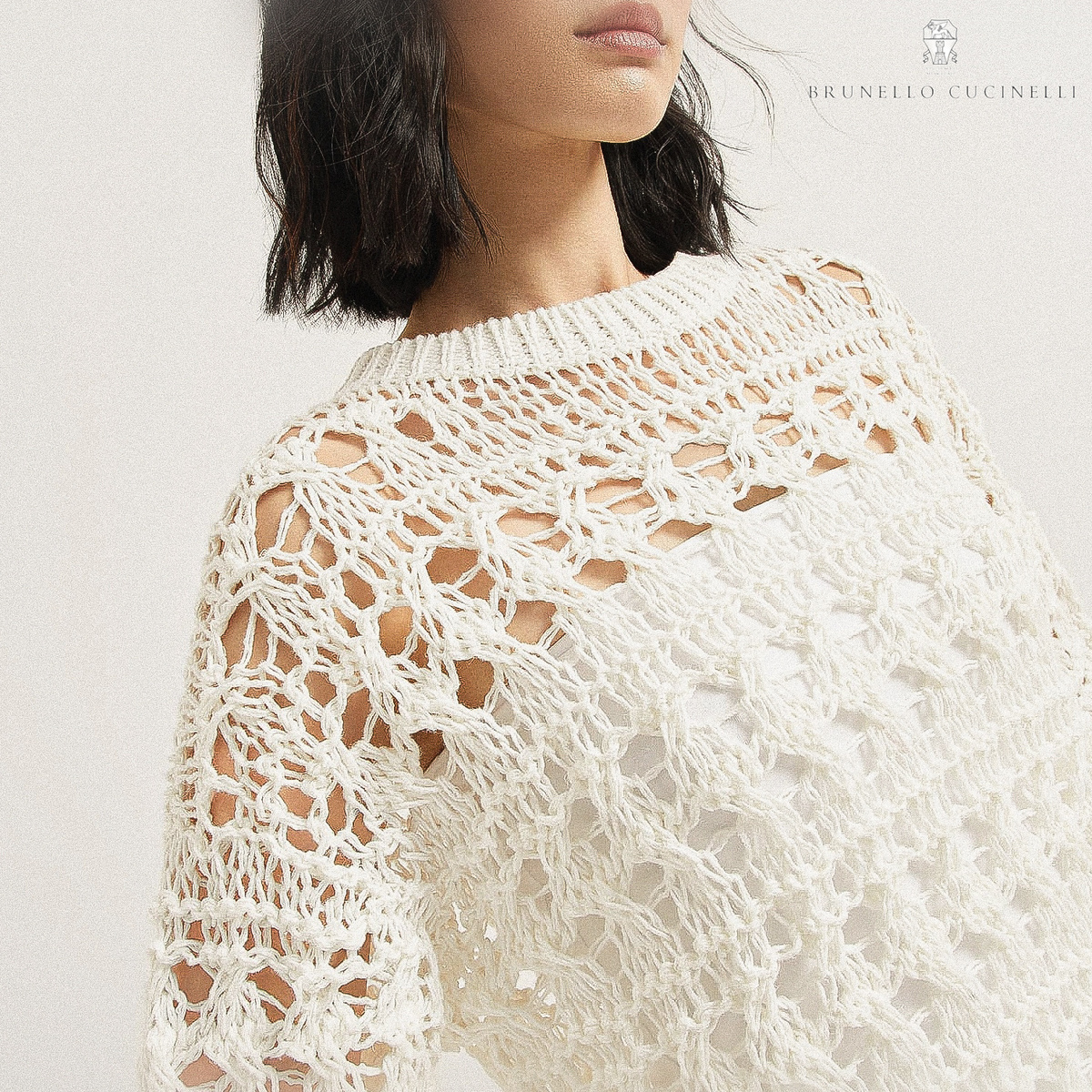 Джемпер с короткими рукавами Брунелло Кучинелли 