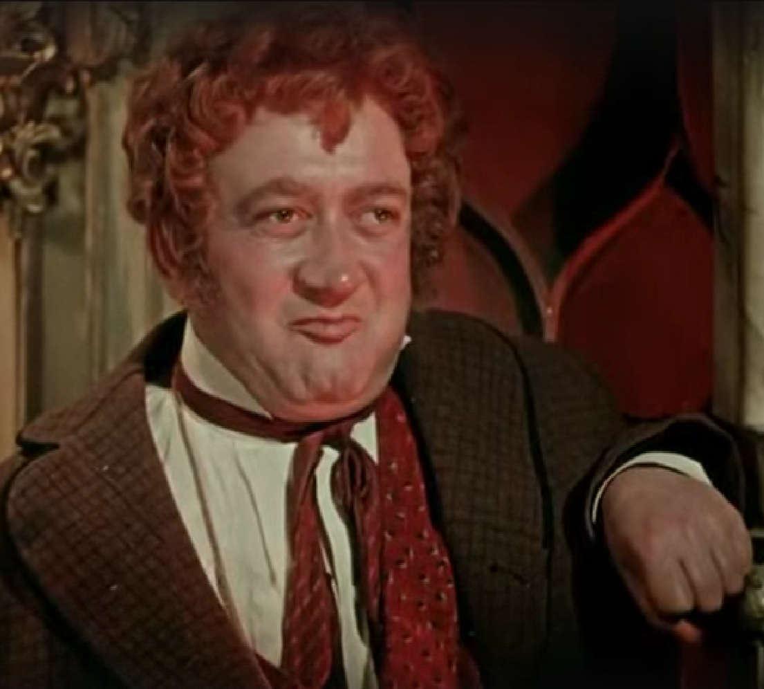 Владимир Муравьёв в роли Фердыщенко в экранизации романа Достоевского "Идиот", 1958 год