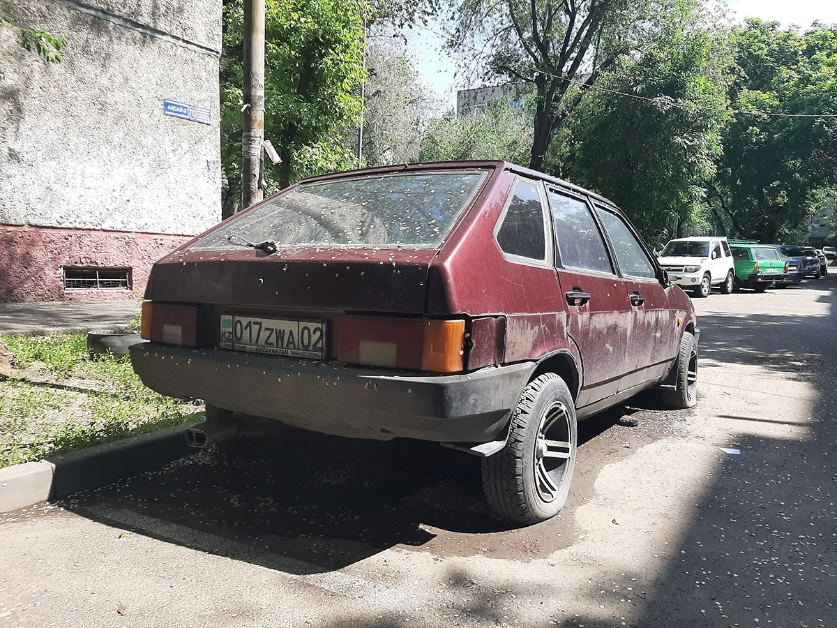 ВАЗ-2109, гос. номер «017 ZWA 02», Казахстан, Алматы, 2025 год. Фотография © ВКонтакте – группа «Автопризраки»