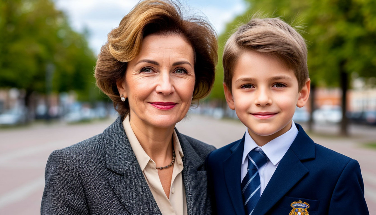 Бабушка с внуком