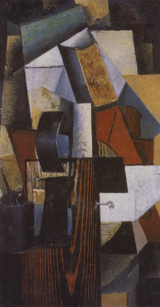 Туалетная шкатулка. 1913 г. Дерево, масло. 49×25.5 см. Государственная Третьяковская галерея, Москва