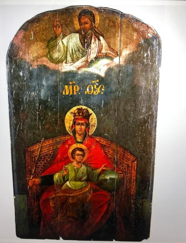Державная икона Божией Матери: как она выглядела до реставрации