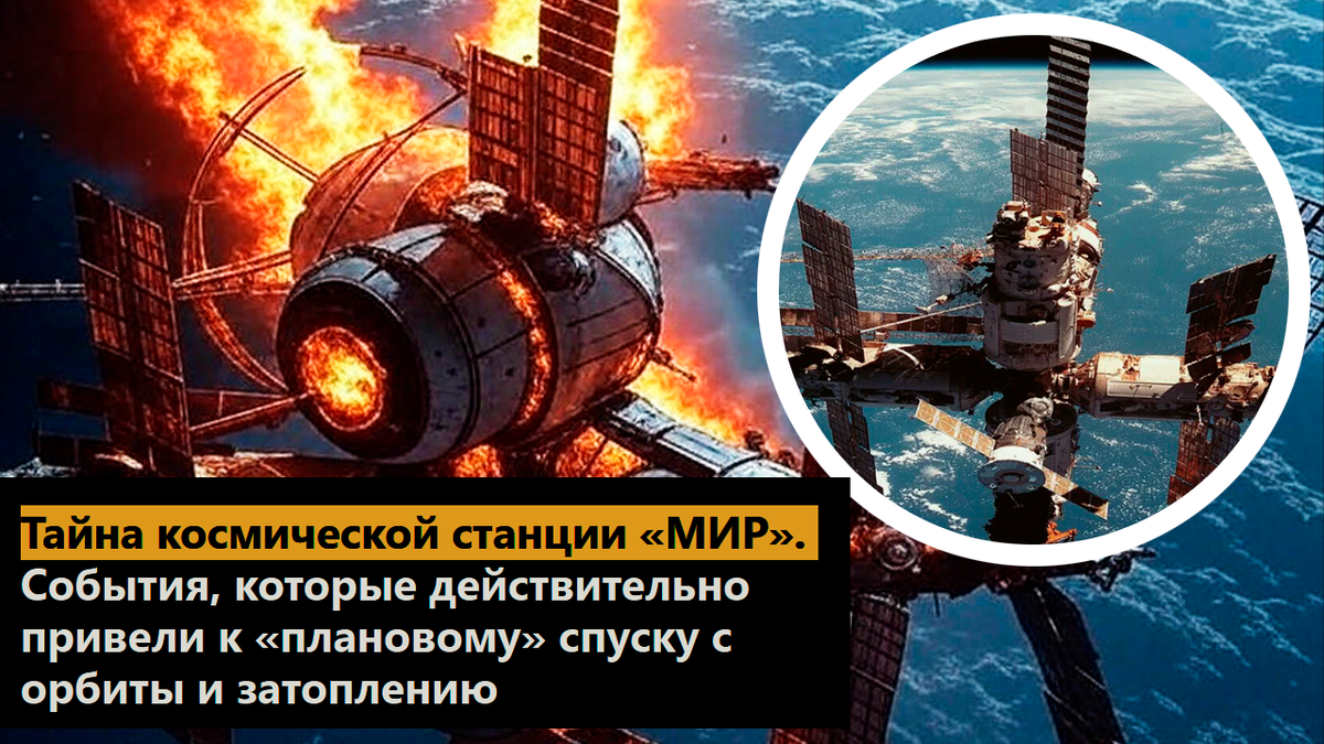 Тайна космической станции «МИР». События, которые действительно привели к «плановому» спуску с орбиты и затоплению